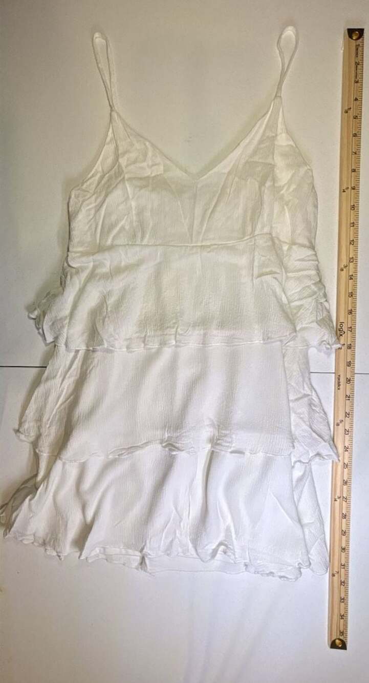 Altar'd State White Ruffle Layered Dress